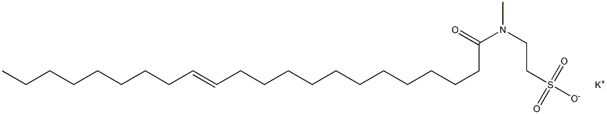 N-[(E)-1-オキソ-13-ドコセン-1-イル]-N-メチルタウリンカリウム 化学構造式