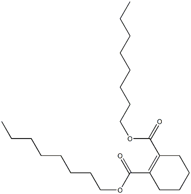 1-Cyclohexene-1,2-dicarboxylic acid dioctyl ester,,结构式