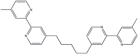 4,4''-(Pentamethylene)bis(4'-methyl-2,2'-bipyridine) Structure