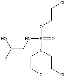 N,N-Bis(2-chloroethyl)-N'-(2-hydroxypropyl)diamidophosphoric acid 2-chloroethyl ester,,结构式