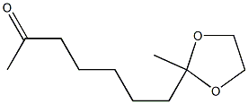 2-Methyl-2-(6-oxoheptyl)-1,3-dioxolane 结构式