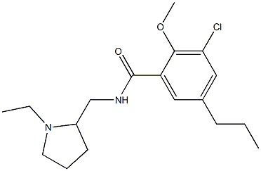  N-[(1-Ethyl-2-pyrrolidinyl)methyl]-2-methoxy-3-chloro-5-propylbenzamide