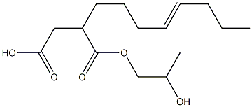 2-(4-Octenyl)succinic acid hydrogen 1-(2-hydroxypropyl) ester Structure