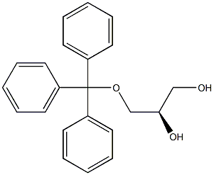 [R,(+)]-3-O-トリチル-L-グリセロール 化学構造式