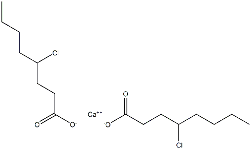 Bis(4-chlorooctanoic acid)calcium salt Structure