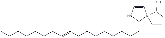 1-Ethyl-2-(9-heptadecenyl)-1-(1-hydroxyethyl)-4-imidazoline-1-ium,,结构式