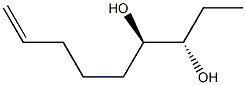 (3S,4R)-8-Nonene-3,4-diol Structure