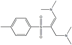 N,N,N',N'-Tetramethyl-2-(p-tolylsulfonyl)-1-propene-1,3-diamine,,结构式