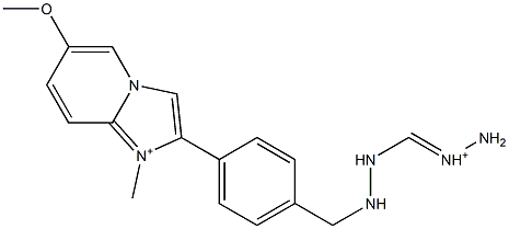 1-Methyl-6-methoxy-2-[4-[2-(aminoiminiomethyl)hydrazinomethyl]phenyl]imidazo[1,2-a]pyridin-1-ium