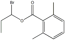 2,6-Dimethylbenzenecarboxylic acid 1-bromopropyl ester Struktur