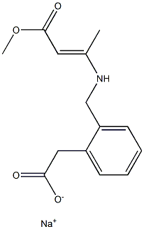  2-(2-Methoxycarbonyl-1-methylvinylaminomethyl)phenylacetic acid sodium salt
