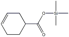 Cyclohexene-4-carboxylic acid trimethylsilyl ester Structure