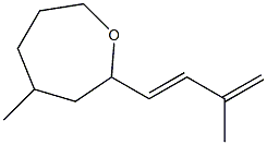 4-Methyl-2-(3-methyl-1,3-butadien-1-yl)oxepane