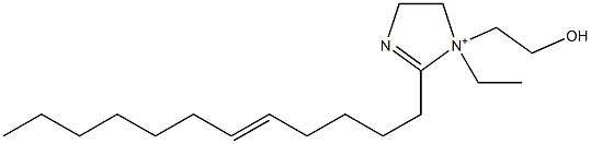 2-(5-Dodecenyl)-1-ethyl-1-(2-hydroxyethyl)-2-imidazoline-1-ium Structure