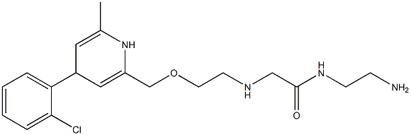 2-[[2-([[(2-Aminoethyl)carbamoyl]methyl]amino)ethoxy]methyl]-4-(2-chlorophenyl)-6-methyl-1,4-dihydropyridine|