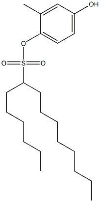  7-Pentadecanesulfonic acid 4-hydroxy-2-methylphenyl ester