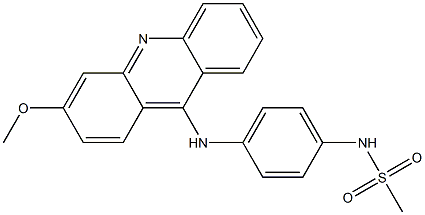 N-[4-[[3-Methoxy-9-acridinyl]amino]phenyl]methanesulfonamide Structure