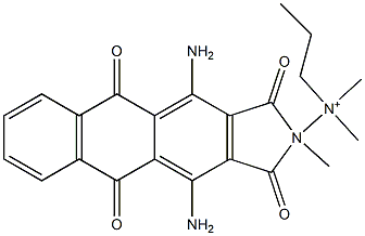4,11-Diamino-1,3,5,10-tetrahydro-N,N,N-trimethyl-1,3,5,10-tetraoxo-2H-naphth[2,3-f]isoindole-2-propan-1-aminium