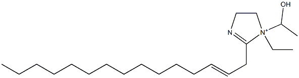 1-Ethyl-1-(1-hydroxyethyl)-2-(2-pentadecenyl)-2-imidazoline-1-ium 结构式