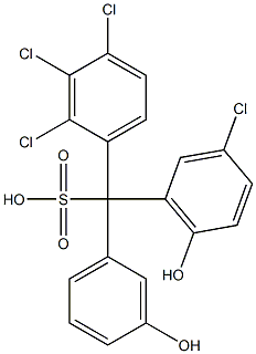 (3-Chloro-6-hydroxyphenyl)(2,3,4-trichlorophenyl)(3-hydroxyphenyl)methanesulfonic acid