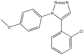 1-(4-Methoxyphenyl)-5-(2-chlorophenyl)-1H-1,2,3-triazole,,结构式