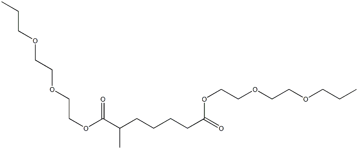 Hexane-1,5-dicarboxylic acid bis[2-(2-propoxyethoxy)ethyl] ester Struktur