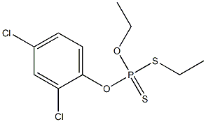 Dithiophosphoric acid O-(2,4-dichlorophenyl)O,S-diethyl ester Struktur