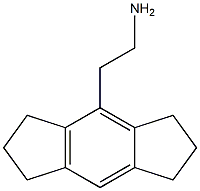 2-[(1,2,3,5,6,7-ヘキサヒドロ-s-インダセン)-4-イル]エチルアミン 化学構造式