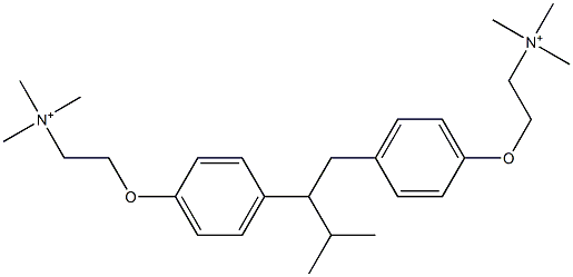 2,2'-(1-Isopropyl-1,2-ethanediyl)bis(4,1-phenyleneoxy)bis(N,N,N-trimethylethanaminium) Structure