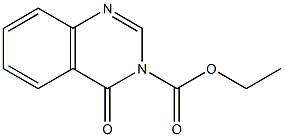 3,4-ジヒドロ-4-オキソキナゾリン-3-カルボン酸エチル 化学構造式