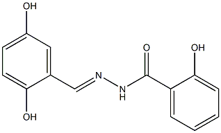 1-(2,5-Dihydroxybenzylidene)-2-(2-hydroxybenzoyl)hydrazine Structure