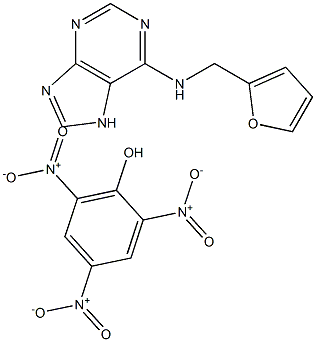 6-Furfurylaminopurine picrate 结构式