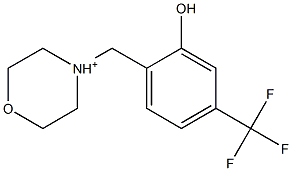  4-[2-Hydroxy-4-(trifluoromethyl)benzyl]morpholine-4-cation