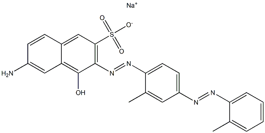 7-Amino-1-hydroxy-2-[4-(2-methylphenylazo)-2-methylphenylazo]-3-naphthalenesulfonic acid sodium salt