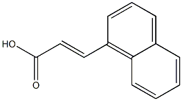 (E)-3-(1-Naphtyl)propenoic acid,,结构式