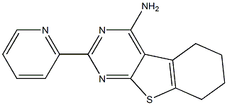 4-Amino-5,6,7,8-tetrahydro-2-(2-pyridinyl)[1]benzothieno[2,3-d]pyrimidine Structure