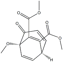 (1S,5R)-2-Oxo-1-methoxybicyclo[3.2.2]nona-3,6,8-triene-6,7-dicarboxylic acid dimethyl ester Structure