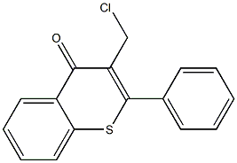 3-Chloromethyl-2-phenyl-4H-1-benzothiopyran-4-one 结构式
