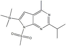 6-(Trimethylsilyl)-7-(methylsulfonyl)-2-isopropyl-4-methyl-7H-pyrrolo[2,3-d]pyrimidine