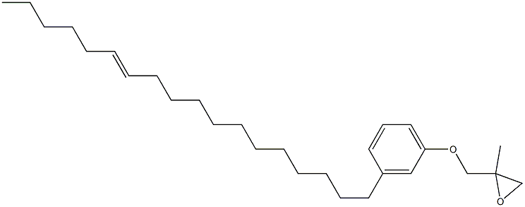 3-(12-Octadecenyl)phenyl 2-methylglycidyl ether Struktur