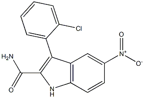 3-(2-Chlorophenyl)-5-nitro-1H-indole-2-carboxamide