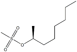 (+)-Methanesulfonic acid (S)-1-methylheptyl ester 结构式