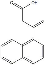 3-(1-ナフチル)-3-ブテン酸 化学構造式