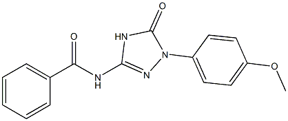 N-[[1-(4-Methoxyphenyl)-4,5-dihydro-5-oxo-1H-1,2,4-triazol]-3-yl]benzamide Structure