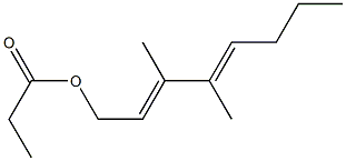 Propionic acid 3,4-dimethyl-2,4-octadienyl ester