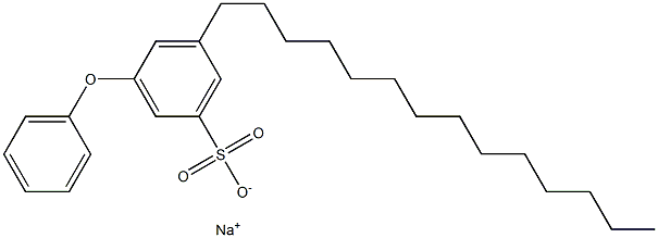 3-Phenoxy-5-tetradecylbenzenesulfonic acid sodium salt Structure