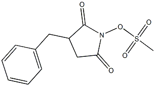 Methanesulfonic acid 2,5-dioxo-3-benzyl-1-pyrrolidinyl ester,,结构式
