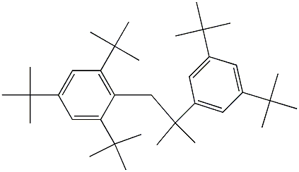 1-[2-(3,5-ジ-tert-ブチルフェニル)-2-メチルプロピル]-2,4,6-トリ-tert-ブチルベンゼン 化学構造式