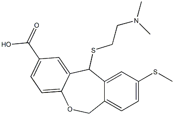 9-(Methylthio)-11-[[2-(dimethylamino)ethyl]thio]-6,11-dihydrodibenz[b,e]oxepin-2-carboxylic acid