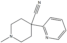 1-Methyl-4-(2-pyridyl)piperidine-4-carbonitrile Structure